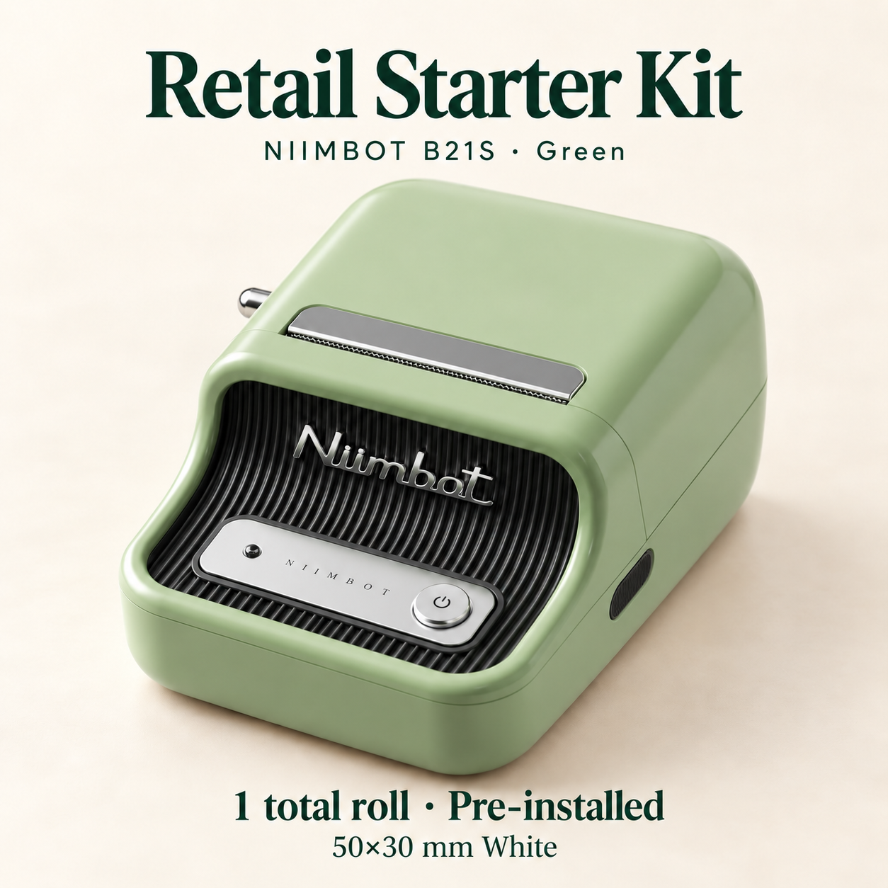 NIIMBOT B21S Retail Labeling System – Green
