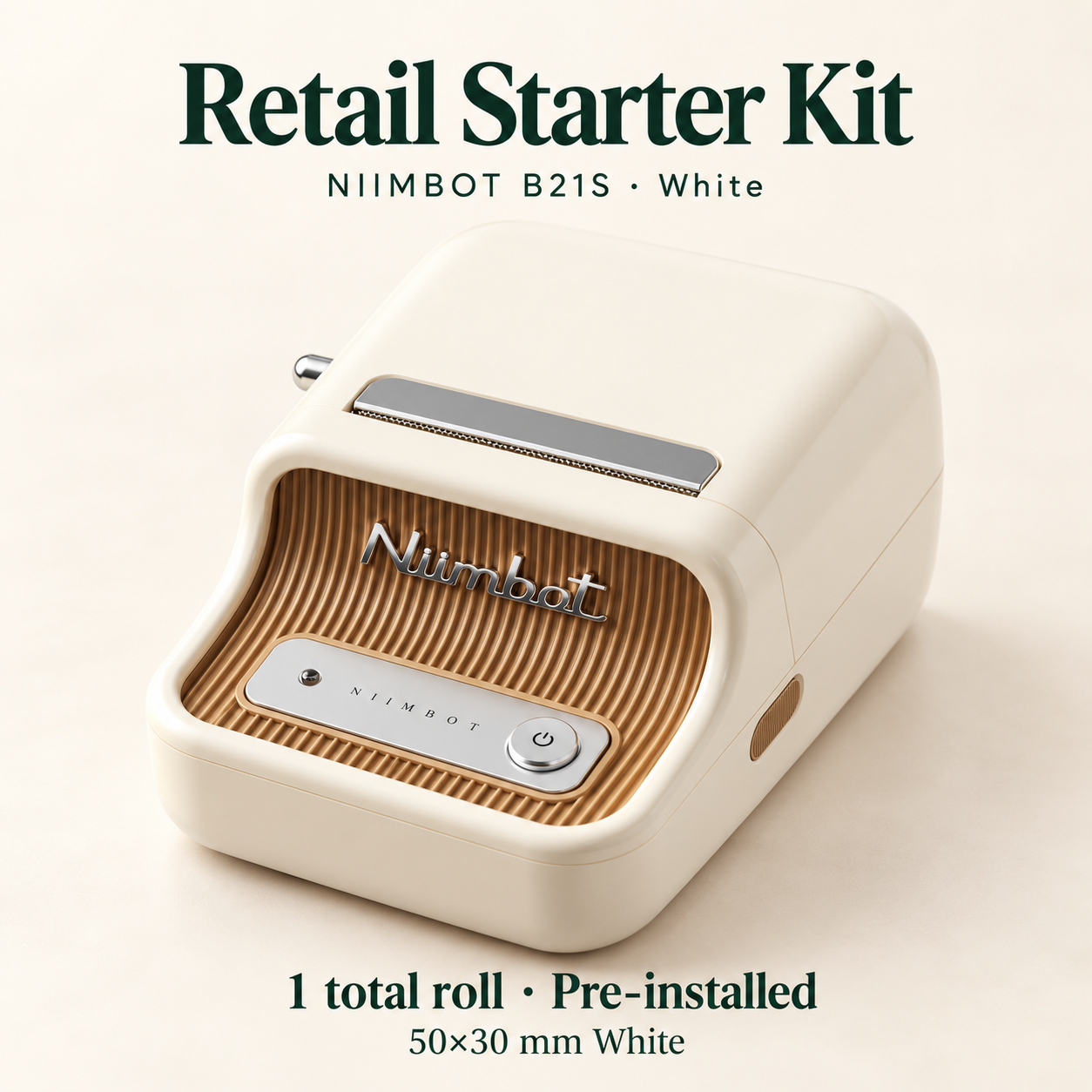 NIIMBOT B21S Retail Labeling System – White