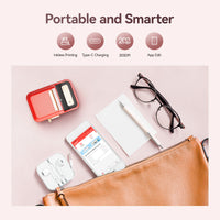 NIIMBOT B21 Label Maker, Thermal Label Printer, Portable Inkless Label Makers for Home/Office/Business, with 1 Pack 50x30mm White Label, Compatible with iOS & Android