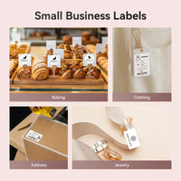 NIIMBOT B21 Label Maker, Thermal Label Printer, Portable Inkless Label Makers for Home/Office/Business, with 1 Pack 50x30mm White Label, Compatible with iOS & Android