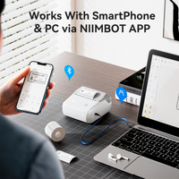 NIIMBOT B31 Label Maker Machine with Tape, 3 Inch Portable Label Printer for Barcode, Address, Logo, Tag Labeling, Thermal Sticker Maker Compatible with Smartphones & PC