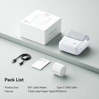 NIIMBOT B31 Label Maker Machine with Tape, 3 Inch Portable Label Printer for Barcode, Address, Logo, Tag Labeling, Thermal Sticker Maker Compatible with Smartphones & PC