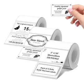 NIIMBOT White Labels for B21/B1/B3S/B31/B4/K3 Label Maker, 50x30mm(1.97