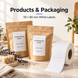 NIIMBOT 50 × 80 mm White Direct Thermal Labels