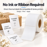 NIIMBOT 50 × 80 mm White Direct Thermal Labels