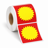 NIIMBOT 75×110 mm Red & Yellow Starburst Sale Labels