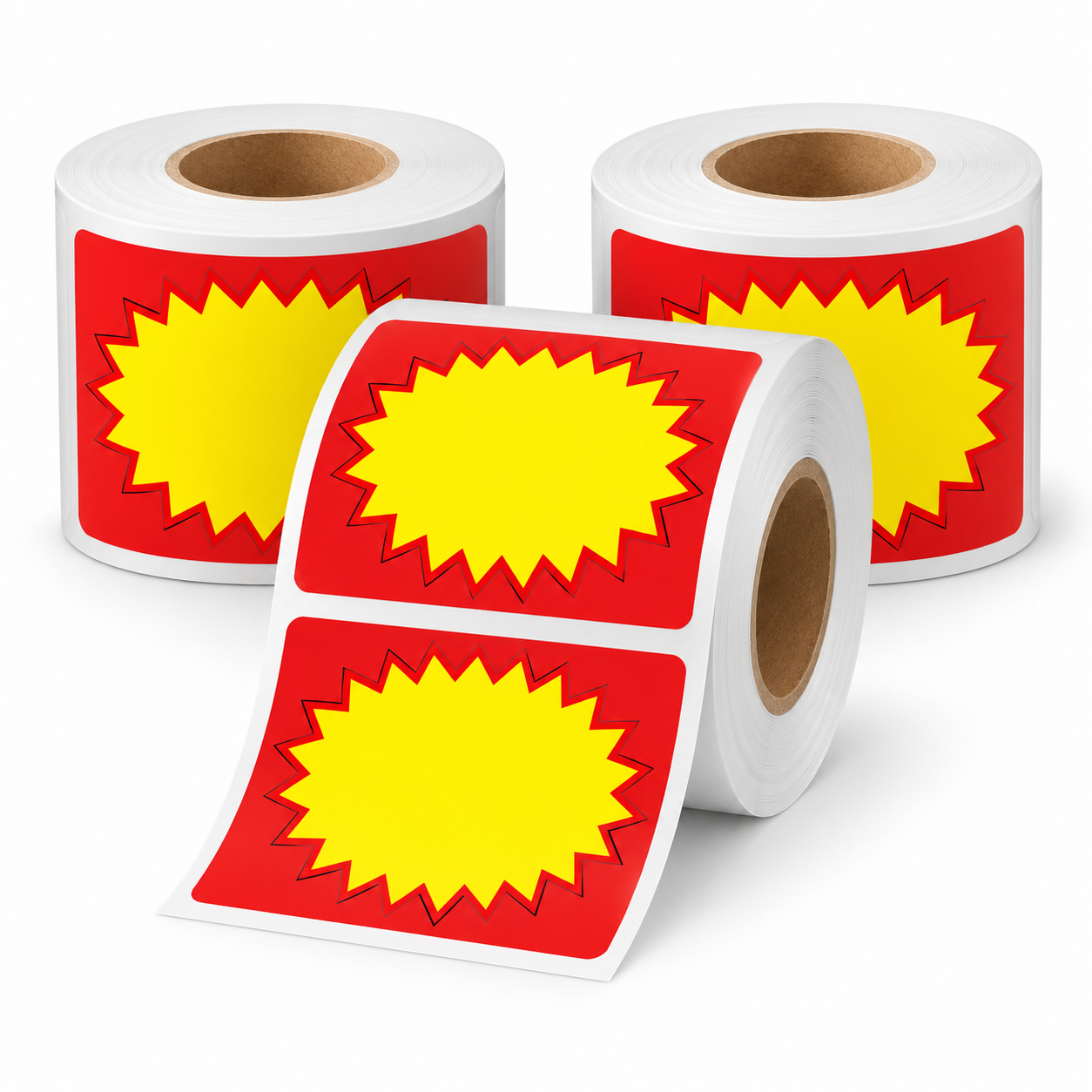 NIIMBOT 75×110 mm Red & Yellow Starburst Sale Labels