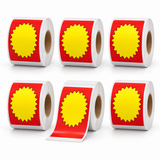 NIIMBOT 75×110 mm Red & Yellow Starburst Sale Labels