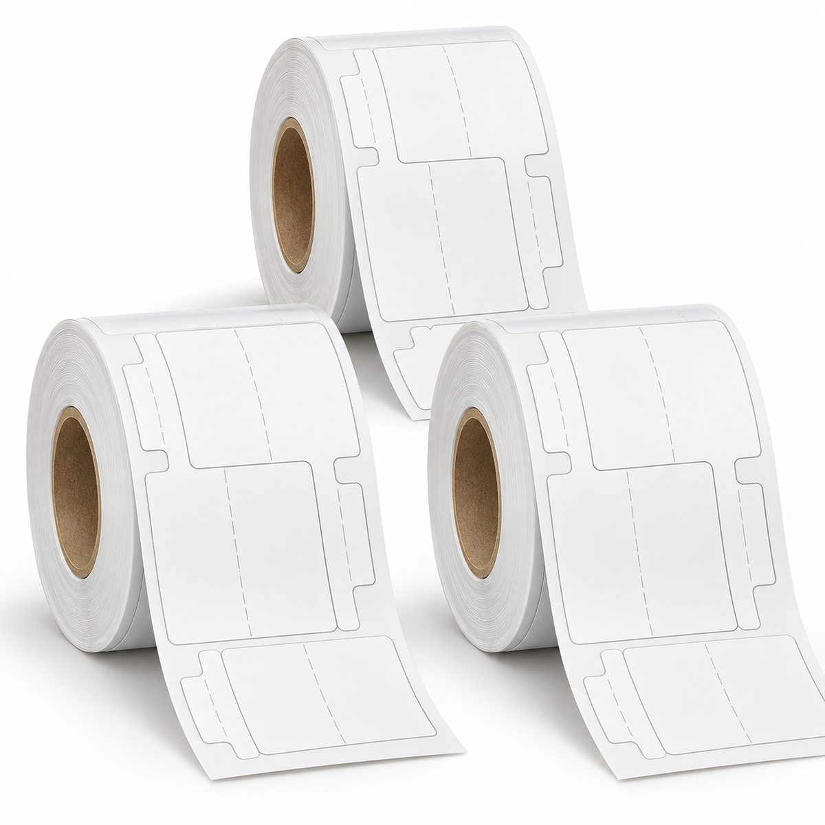 NIIMBOT 24×25+25 mm White Jewelry Labels (2L), B-Series Refills