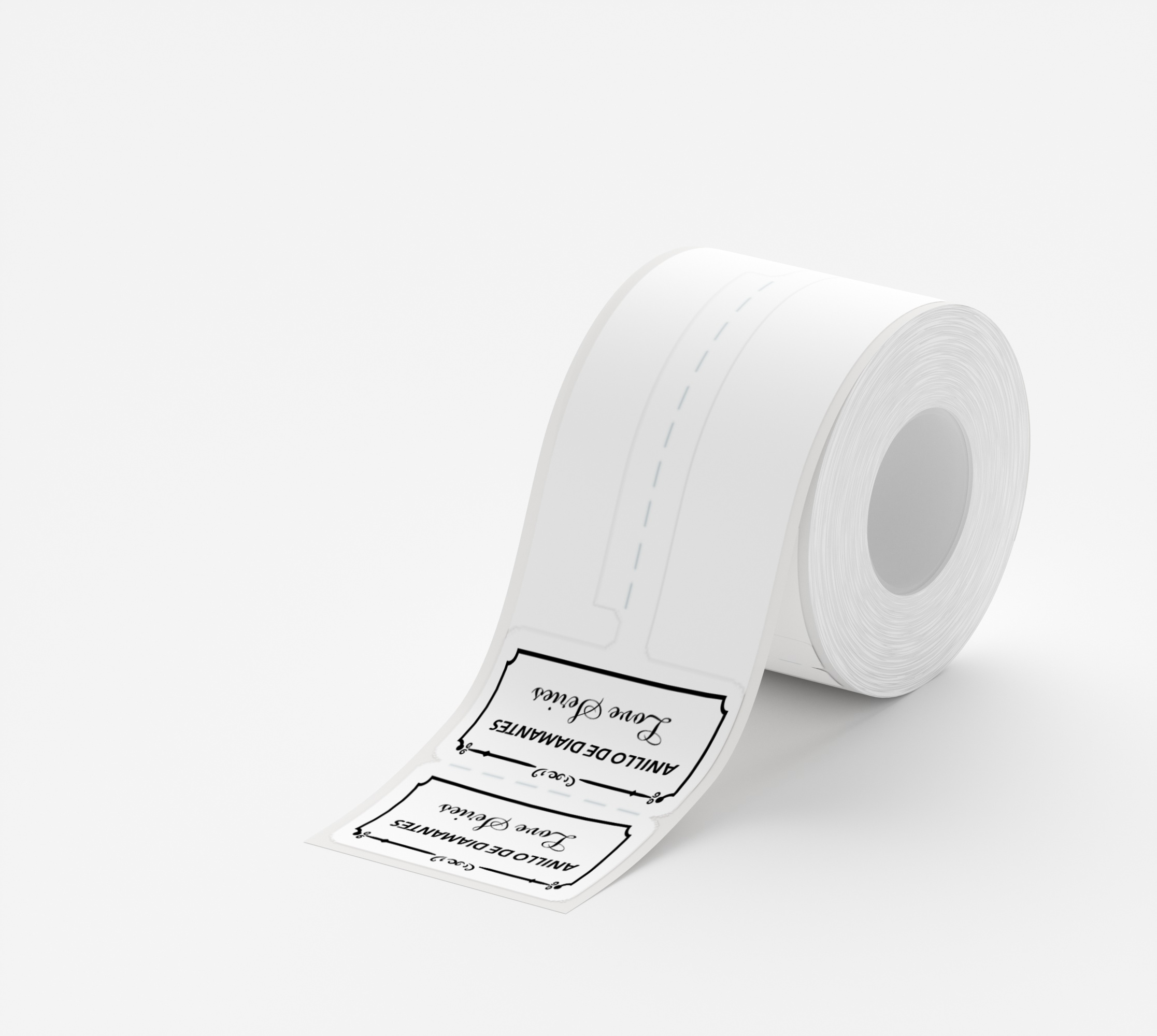NIIMBOT Jewelry Labels for B21/B21 Pro/B1/B3S/B31/B4 Label Maker, 25 x 30 mm x 45 mm (0.98"x1.18"x1.77"), 100 Tapes/Roll, Thermal Label Tape, Waterproof, Oil-Proof for Small Business Labeling Tape Replacement(White)