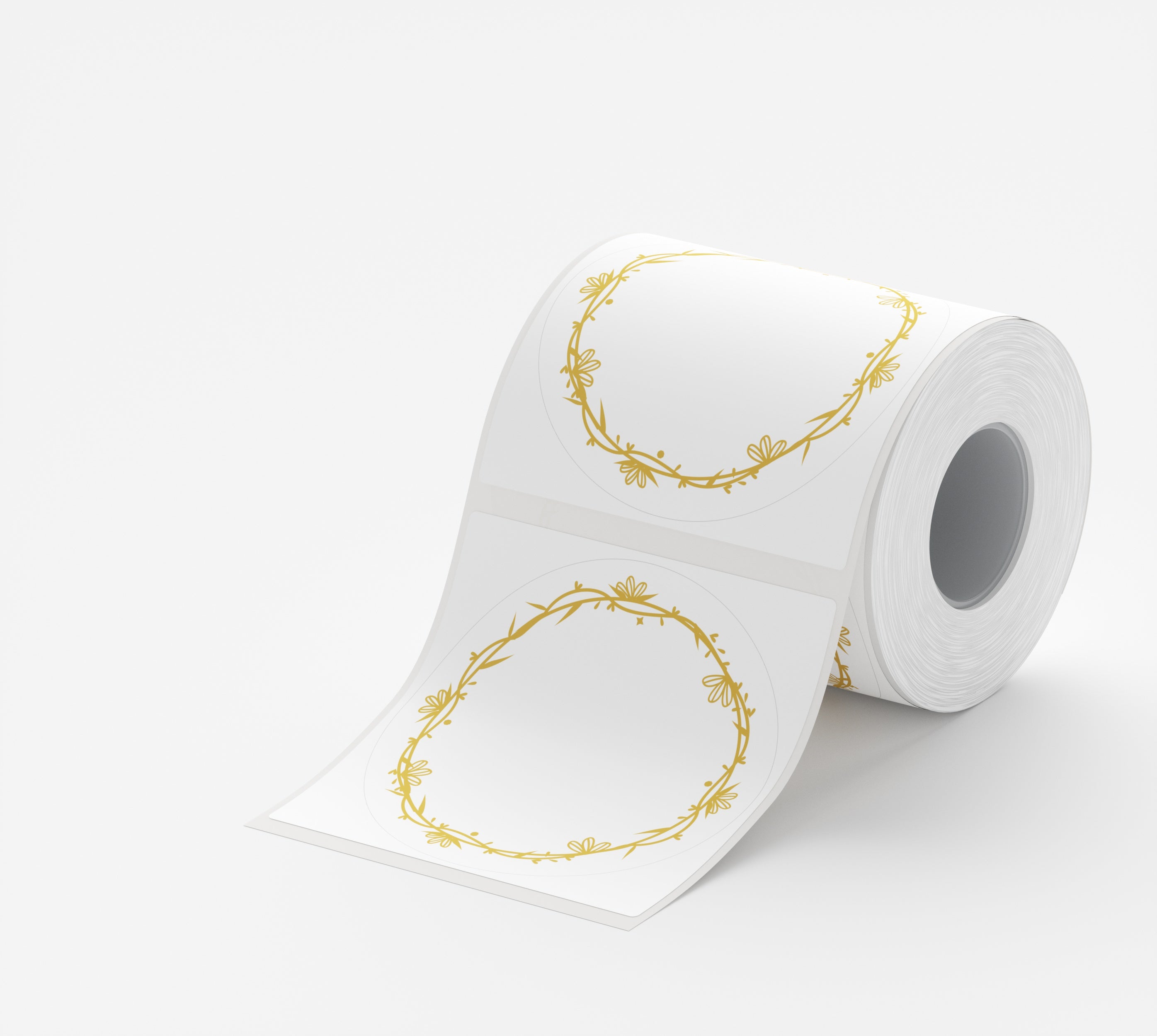 NIIMBOT 49 × 49 mm Round Gold Foiling Circle Direct Thermal Labels for B Series