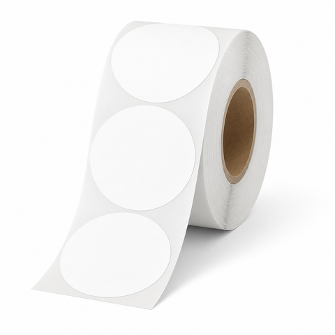 NIIMBOT 50 × 50 mm Round White Direct Thermal Labels for B Series