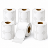 NIIMBOT 50 × 50 mm Round White Direct Thermal Labels for B Series