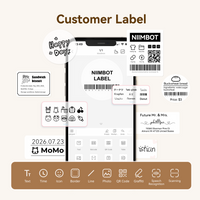 Niimbot M2 Thermal Transfer Replacement Label Rolls (Multi-Size & Colors)
