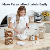 NIIMBOT D110 New Version Label Maker Machine with Tape, Handheld Bluetooth Label Printer, Mini Thermal Printer, Sticker Maker for Organizing Home Kitchen School