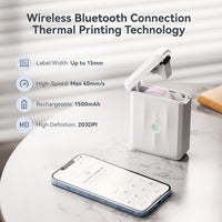 NIIMBOT D110 New Version Label Maker Machine with Tape, Handheld Bluetooth Label Printer, Mini Thermal Printer, Sticker Maker for Organizing Home Kitchen School