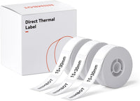 NIIMBOT Label Maker Tape for D11/D110/D101/H1S Label Maker, 15 x 30 mm (0.59'' x 1.18'') for Home Office Labeling Tape Replacement, White