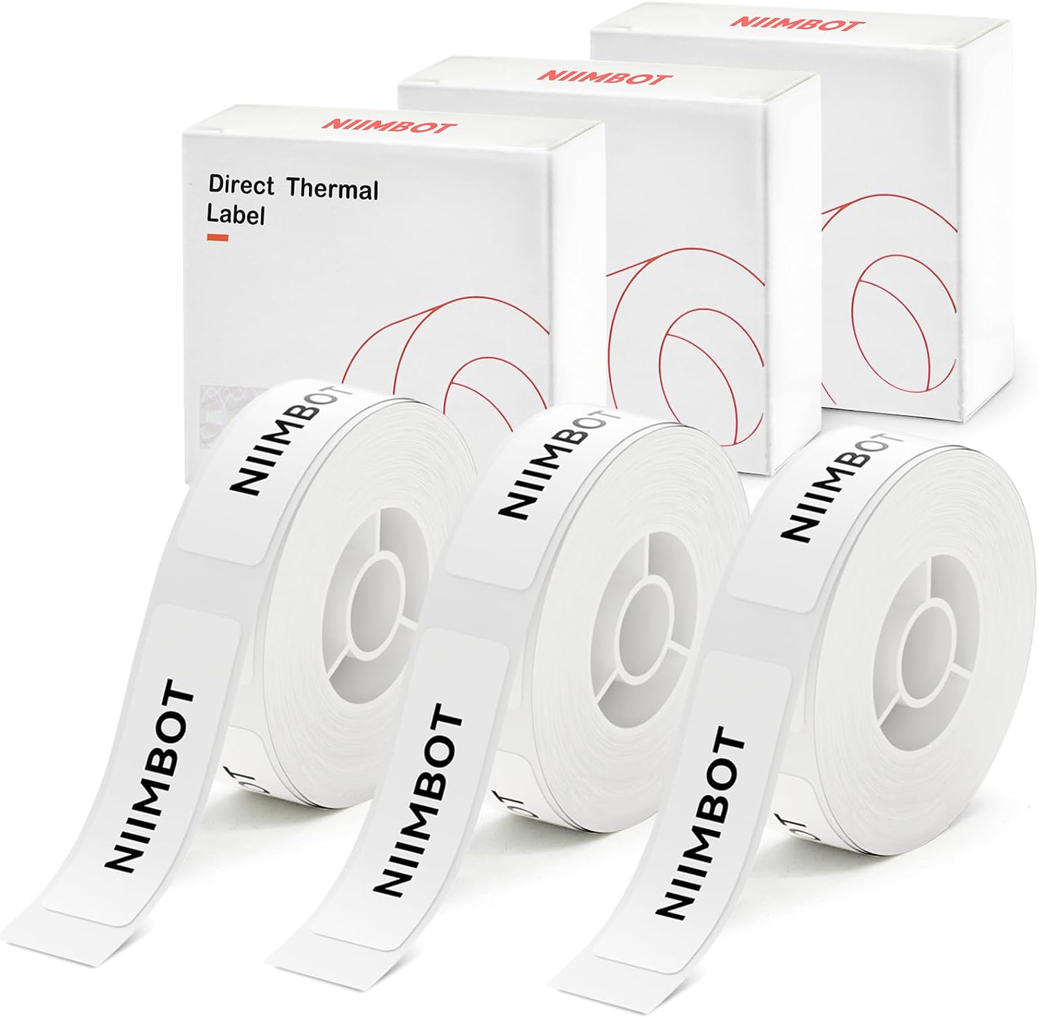 NIIMBOT Label Maker Tape for D11/D110/D101/H1S Label Maker, 15 x 50 mm (0.59