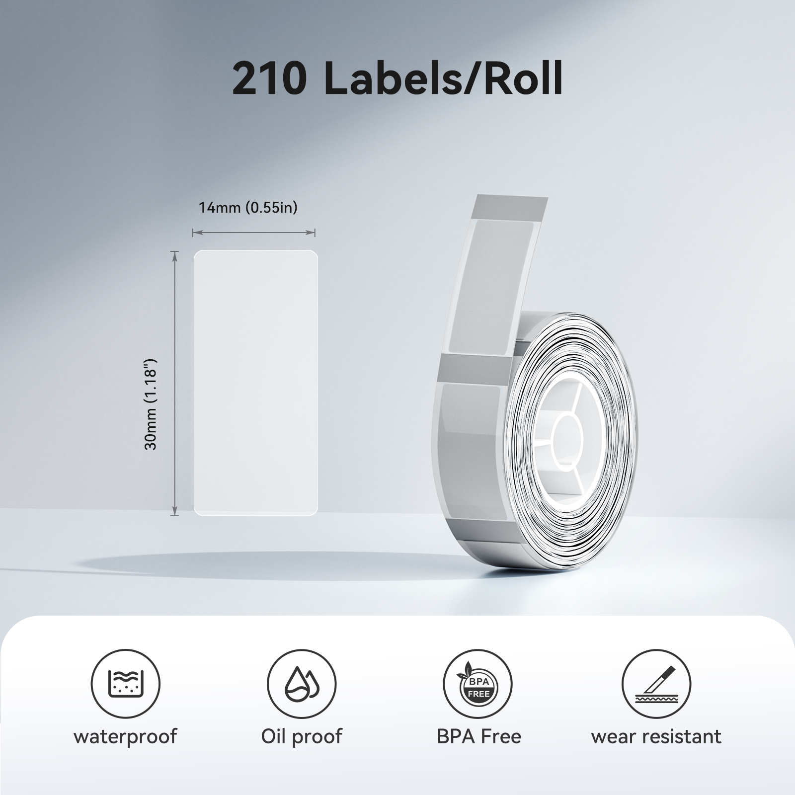 NIIMBOT Label Maker Tape, 14 x 30 mm (0.55