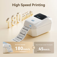 NIIMBOT K3 Label Printer, 3 Inch Desktop Label Maker with High-Speed, Bluetooth and USB Connection, Support Smartphone & PC, Thermal Label Maker for Small Business and Home Office