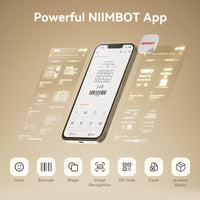 NIIMBOT K3 Label Printer, 3 Inch Desktop Label Maker with High-Speed, Bluetooth and USB Connection, Support Smartphone & PC, Thermal Label Maker for Small Business and Home Office