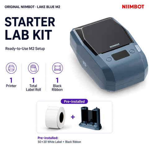 NIIMBOT M2 Lab Label Printer for Peptide Vials | Clear Labels at -22°C