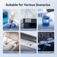 Niimbot M2 Peptide Vial Label Printer & Cryogenic Roll Kit