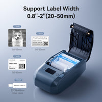 Niimbot M2 Peptide Vial Label Printer & Cryogenic Roll Kit