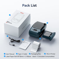 Niimbot M2 Peptide Vial Label Printer & Cryogenic Roll Kit