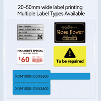 Niimbot M2 Peptide Vial Label Printer & Cryogenic Roll Kit