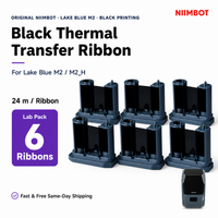 NIIMBOT Lake Blue M2 Black Thermal Transfer Ribbon