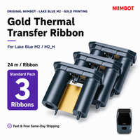 NIIMBOT Lake Blue M2 Gold Thermal Transfer Ribbon