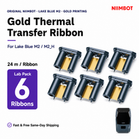 NIIMBOT Lake Blue M2 Gold Thermal Transfer Ribbon