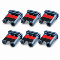 NIIMBOT Red & Black Thermal-Transfer Ribbon for Lake Blue M2_H, 24 m