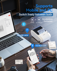 Niimbot M2 Peptide Vial Label Printer & Cryogenic Roll Kit