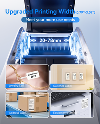 Niimbot M2 Peptide Vial Label Printer & Cryogenic Roll Kit