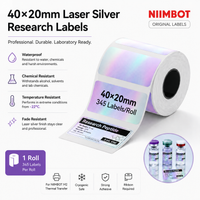 40×20 mm Laser Silver Labels