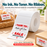 NIIMBOT 50×30 mm Red & Black Direct Thermal Labels – 230 Labels/Roll