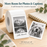 NIIMBOT 54×80 mm White Photo Labels for Pro Printers – 100 Labels/Roll