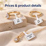 NIIMBOT 25 × 30 + 45 mm White Jewelry Labels — 1 Roll | EstateSail