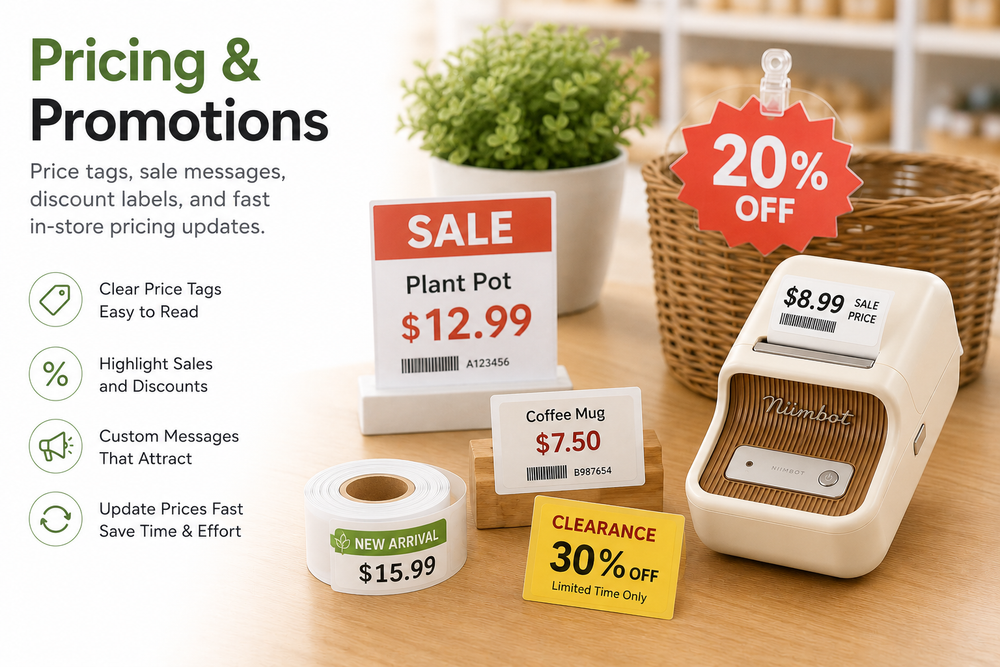 Retail price and promotion labels