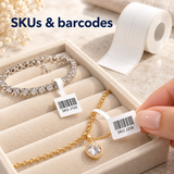 NIIMBOT 25 × 30 + 45 mm White Jewelry Labels — 1 Roll | EstateSail