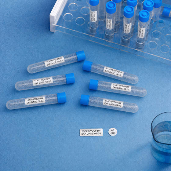 Sample tube labels