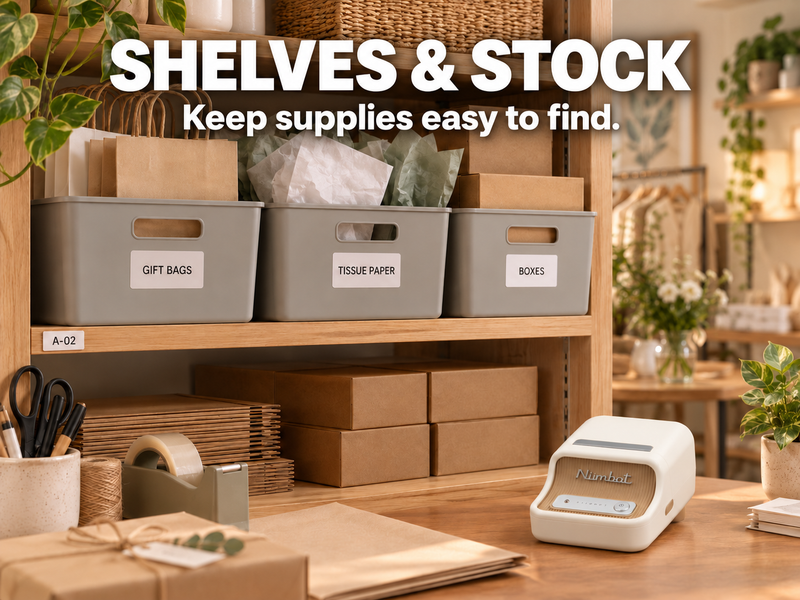 Retail shelf and stock labels