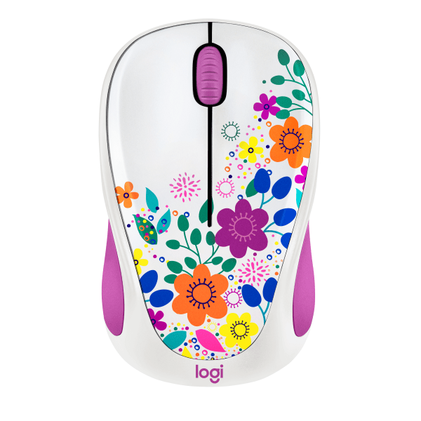 Logitech Design Collection Wireless Optical Mouse, Spring Meadow, 910-005839