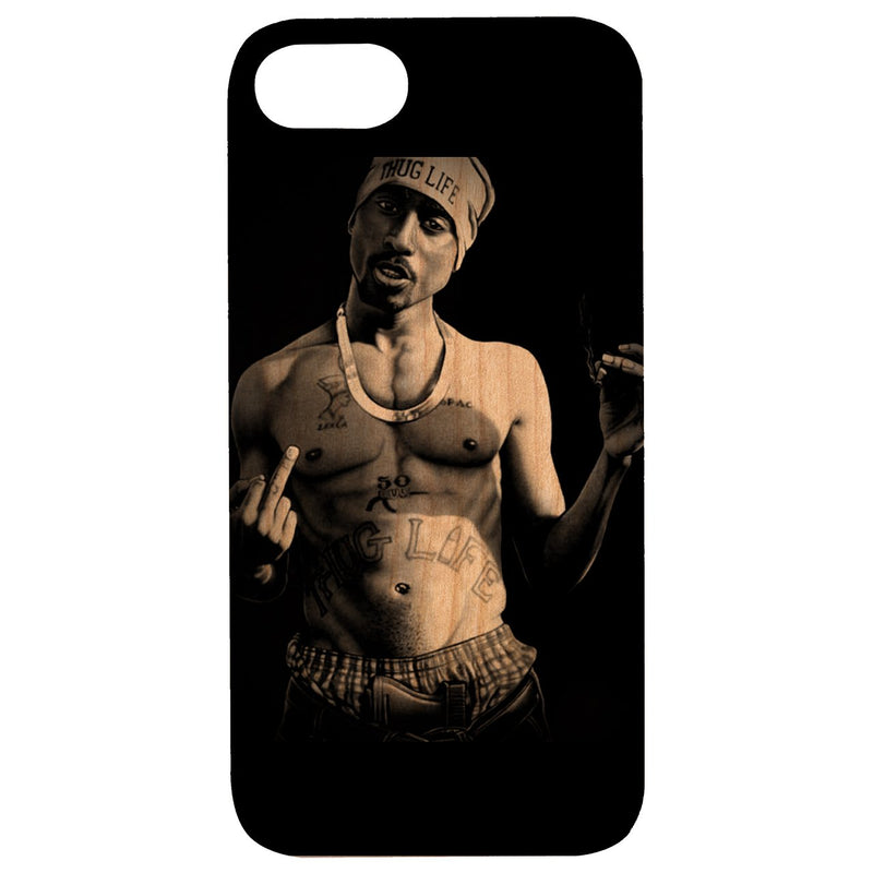  2PAC - UV Color Printed - Wooden Phone Case