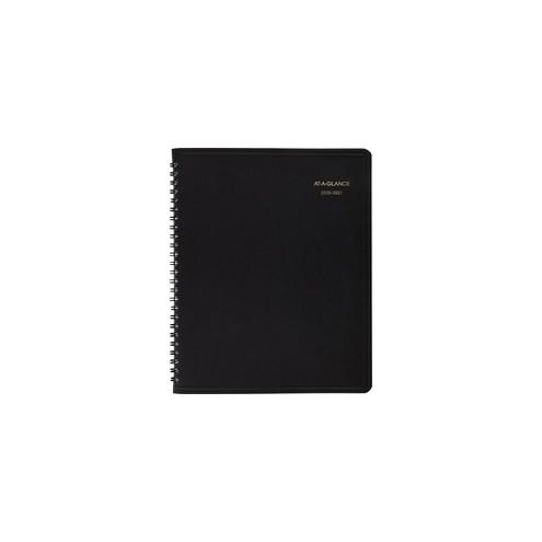 At-A-Glance Monthly Academic Planner - Julian Dates - Monthly - 1.5 Year - July 2020 till December 2021 - 6 7/8" x 8 3/4" Sheet Size - Black - Address Directory, Phone Directory - 1 Each