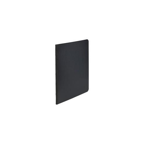Acco PRESSTEX Side Binding Report Covers - 3" Folder Capacity - Letter - 8 1/2" x 11" Sheet Size - 20 pt. Folder Thickness - Tyvek, Leather - Black - Recycled - 1 / Each