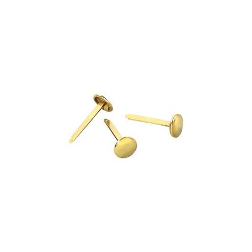 Acco Brass Fasteners - 1" Length - Flexible, Heavy Duty, Corrosion-free, Self-piercing Point, Rust Proof - 100 / Box - Brass