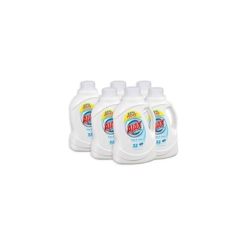 AJAX Free/Clear Liquid Laundry Detergent - Liquid - 49.7 fl oz (1.6 quart) - 6 / Carton - Blue